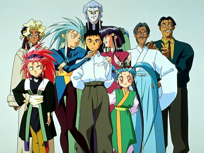 Tenchi - Group Illustration Gallery: Dr. Neko's Lab